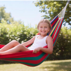 hamaca colgante tono rojo